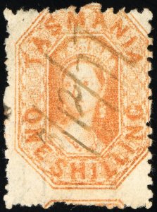 Tasmania Stamps # 34 Used VF Scott Value $175.00