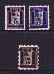 Germany Soviet Zone x 3 mint locals from Glauchan