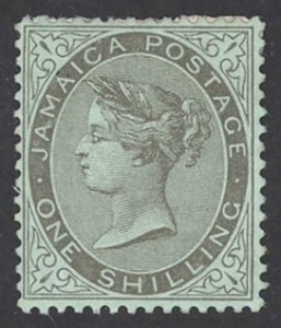 Jamaica Sc# 43 MH (b) 1910 1sh Queen Victoria