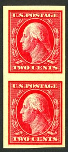 U.S. #384 MINT-VF PAIR OG NH