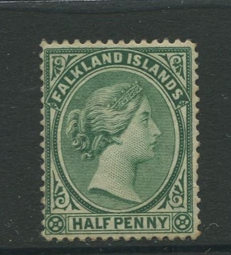 Falkland Is.-Scott 9 - QV Definitive Issue - 1892 - MNH - Single 1/2d Stamp