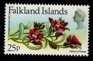 Falkland  Islands Scott 222 MH* 1972 P denominated Felton's Flower stamp