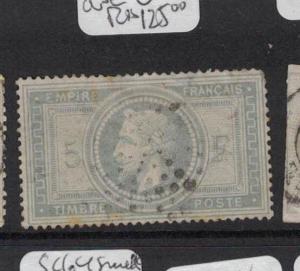 France SC 37 Thin, Small Closed Tear Above R of Empire, Used (4dpk)