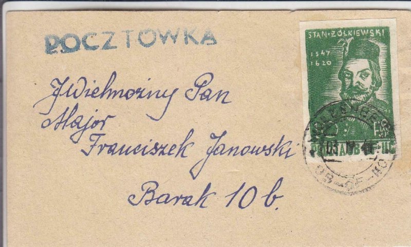 1944, WW2: Polish POW, Camp Woldenberg on Cover, Philatelic (C2767)