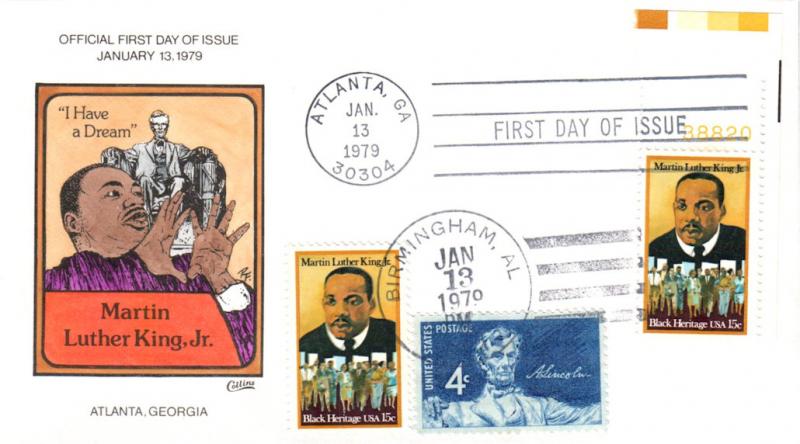 #1771 Martin Luther King Jr. Collins FDC - T102