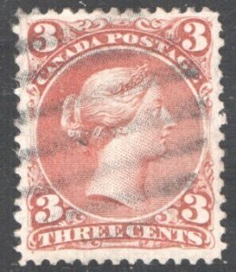 CANADA #25a, Watermarked, VF, Used, Rarely Traded, CV  $1000.00    ...   1151021