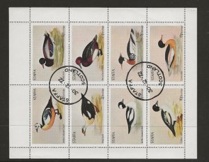 GB Local Staffa 1972 Birds   sheet of 8 Ref. SF.61-8 Used