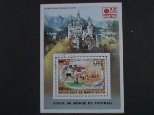 BURKINA FASO-SH91-WORLS CUP SOCCER WM'74 CTO S/S VF LAST ONE-HARD TO FIND
