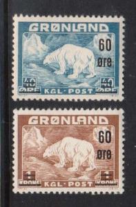 Greenland #39 - #40 VF/NH Set