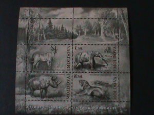 MOLDOVA-2010-SC# 693-PREHISTORY  ANIMALS MNH SHEET VF-LAST ONE HARD TO FIND