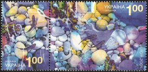 Ukraine #425  MNH - Europa Fish Jellyfish (2001)