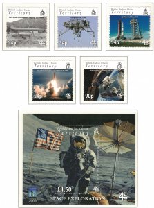 BIOT 2009 Space Exploration; Scott 377-82, SG 408-13; MNH