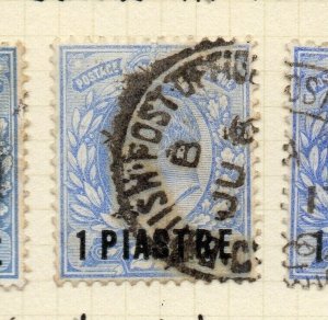 British Levant 1906 Issue Fine Used 1Pi. Surcharged NW-180738