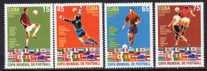 Cuba 2010 - Football - Flags - MNH Set