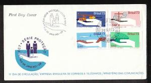 Brazil 1304-1307  1973 U/A FDC 