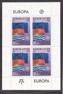 Kiribati # 887a, Europa - Flags of European Union, NH 1/2 Cat
