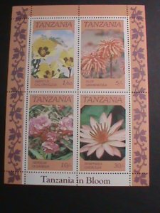 ​TANZANIA-1986 SC#318a  INDIGENOUS FLOWERS MNH S/S VF WE SHIP TO WORLD WIDE