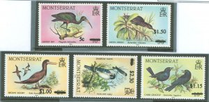 Montserrat #651-655 Mint (NH)