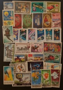 MONGOLIA Asia Used Stamp Lot Collection CTO T6444