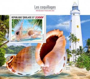 Togo - 2020 Seashells and Lighthouses - Stamp Souvenir Sheet - TG200221b