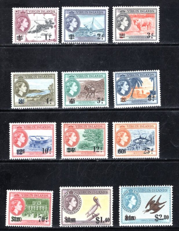 British Virgin Islands #128-139 set VF, Unused, CV $27.65  ...   6940054