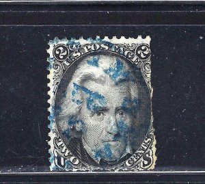 #73 US 2 CENT BLACK JACKSON-USED-N/G-FINE-VF