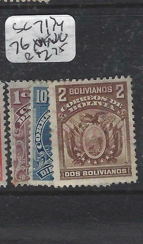 BOLIVIA  (P1606B)    SC 71, 74, 76       MNG