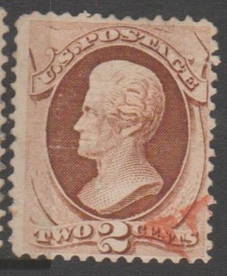 U.S. Scott #135 Jackson Stamp - Red Cancel - Used Single - IND