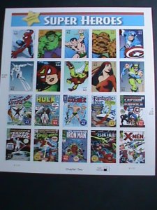 ​UNITED STATES-2007 SC#4159-MARVEL COMICS-SUPER HEROES MNH SHEET VERY FINE