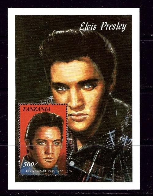 Tanzania 812 NH 1992 Elvis Presley Souvenir Sheet