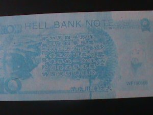 ​HELL BANK NOTE-COLORFUL CURRENCY FOR OTHER WORLD-$10 CURRENCY COLLECTIBLE
