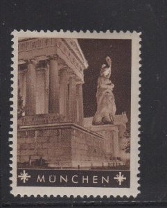 German Tourism Advertising Stamp- Cities, Towns & Landmarks - München - MNH