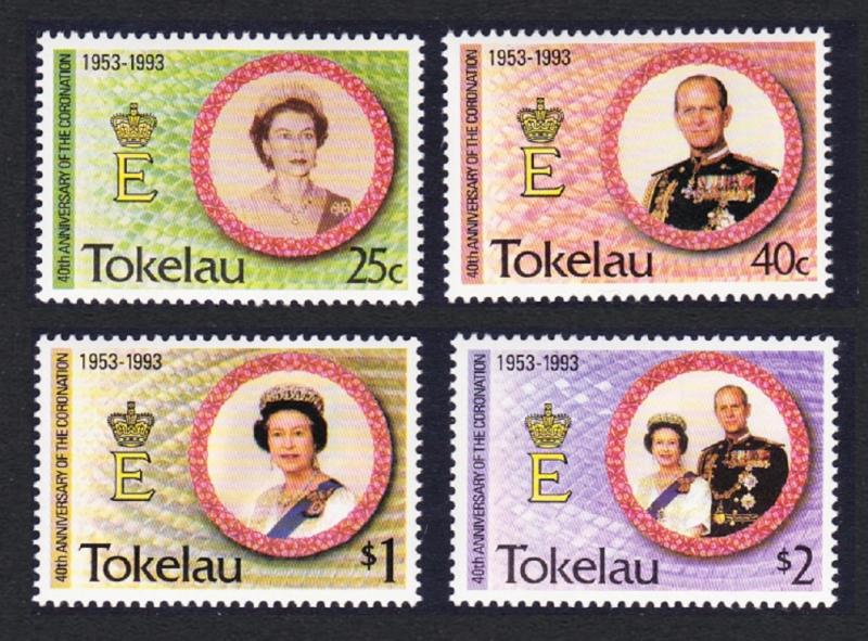 Tokelau 40th Anniversary of Coronation 4v SG#197-200 SC#186-189