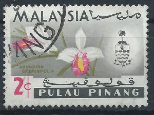 Penang 1965 - 2c Flowers - SG67 used