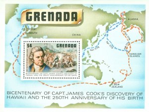 RK2-0002 GRENADA 899 MH SS  JAMES COOK  SCV $5.00 BIN $2.75