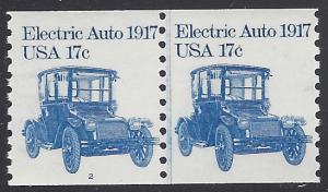 #1906 17c Electric Auto 1917 JLP P# 2 1981 Mint NH