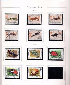 BENIN 2002/3 Wildlife Birds Sheets Monkeys M&U 50 +Items (pie 271)