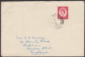 GB 1956 cover SOUTH EASTERN TPO railway cds.................................P856