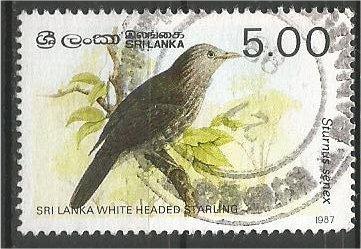 SRI LANKA, 1987, used 5r, Birds Scott 838