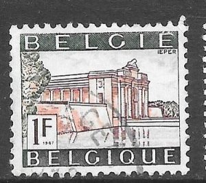 Belgium 643: 1f British War Memorial, Menin Gate, Ypres, used, F-VF