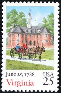 2345, Mint NH - TEN Copies of 25¢ Virginia Stamps - Stuart Katz