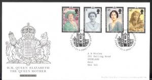 GB - 2002 Queen Mother Commemoration (FDC)