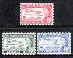 Jamaica Maps 175-7 MNH VF