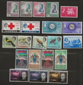 British Gambia '61//'64All different mint sets [NH]