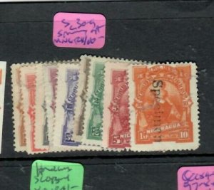 Nicaragua  (abd)     SC 30-9Ovpt Specimen  Set   MNG 