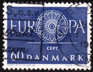 DENMARK 1960 EUROPA. Single, Used