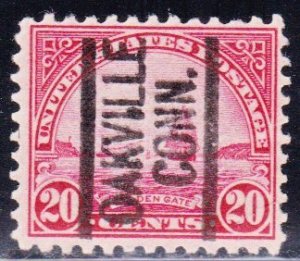 Precancel - Oakville, CT PSS 548 Compound Perf - Town and Type Issue