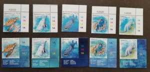 *FREE SHIP Malaysia Definitive Iconic Marine Life 2020 (stamp 1&2 plate) MNH