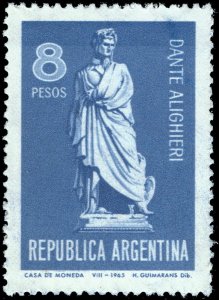 Argentina #783  MNH - Poet Dante Alighieri (1965)