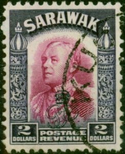 Sarawak 1947 $2 Bright Purple & Violet SG163 Fine Used